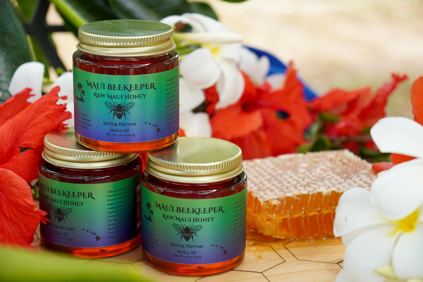 naturally harvested in Maui, rich in flavor and nutrients, ideal for sweetening beverages, baking, or as a wholesome spread, premium quality, perfect for everyday use