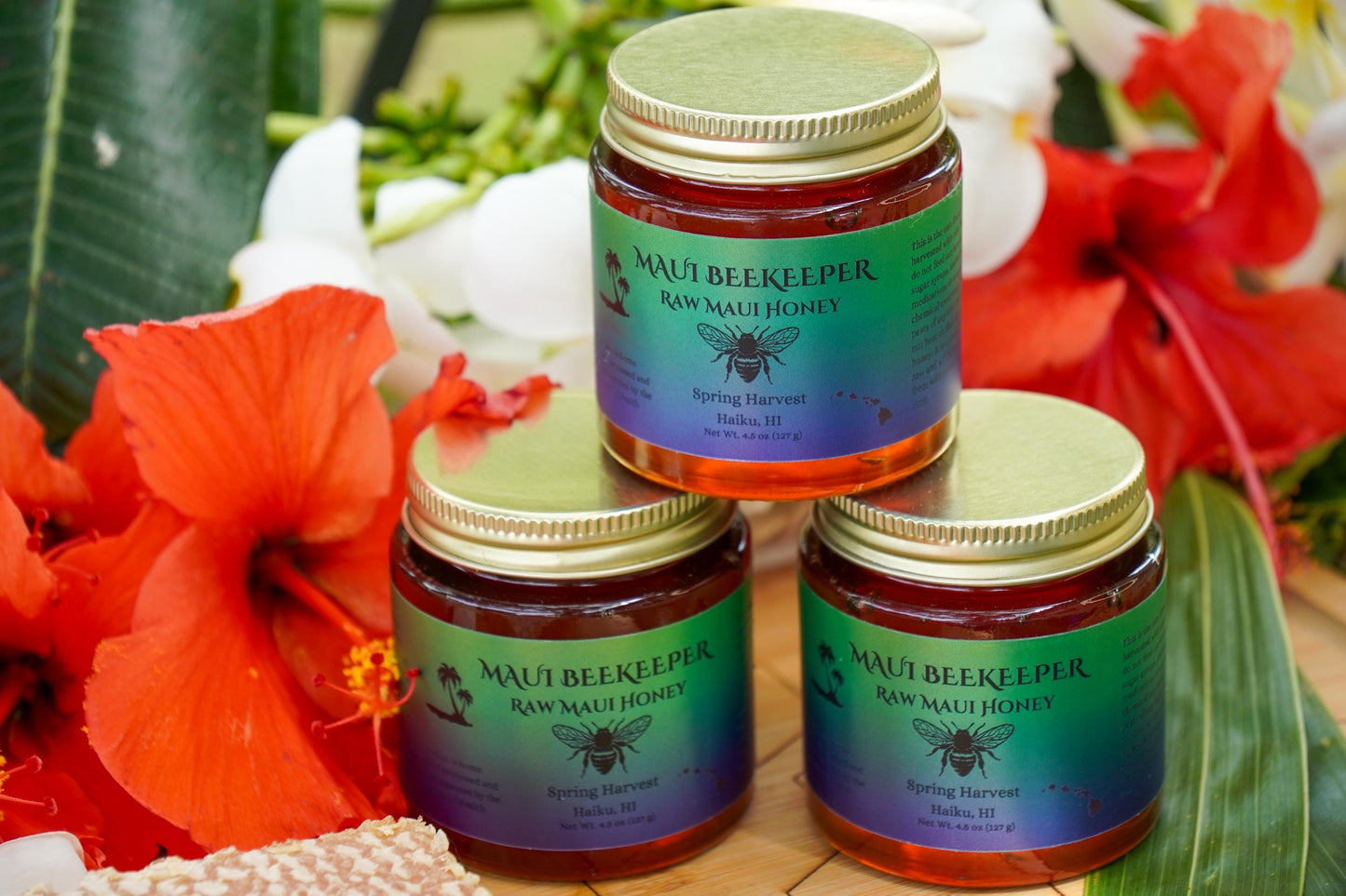 naturally harvested in Maui, rich in flavor and nutrients, ideal for sweetening beverages, baking, or as a wholesome spread, premium quality, perfect for everyday use