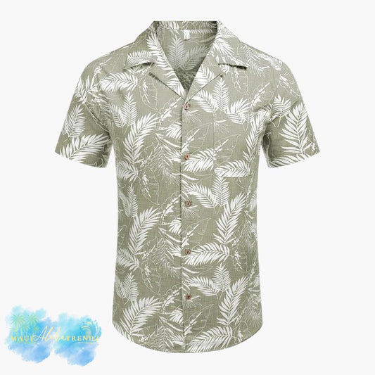 Aloha Leaf Print Shirt