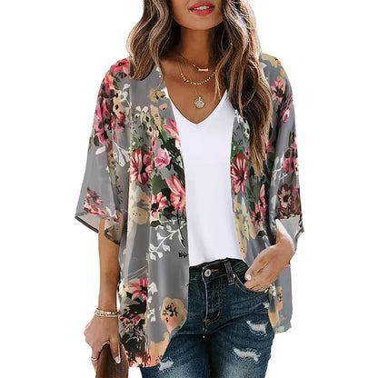 floral print and bohemian style design, perfect for beach outings or tropical getaways