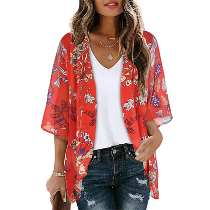 floral print and bohemian style design, perfect for beach outings or tropical getaways