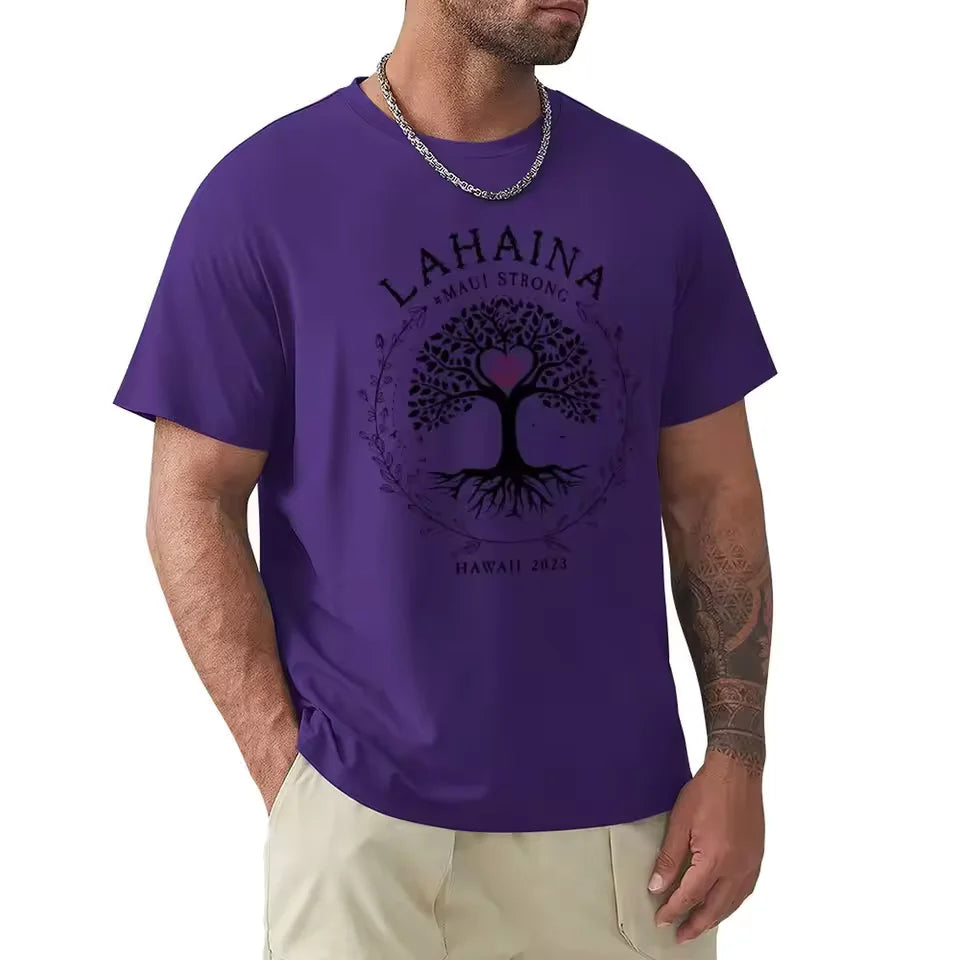 bold design that embodies resilience and aloha spirit, soft, breathable fabric, perfect for casual wear, beach outings, or showing support for the Maui community 