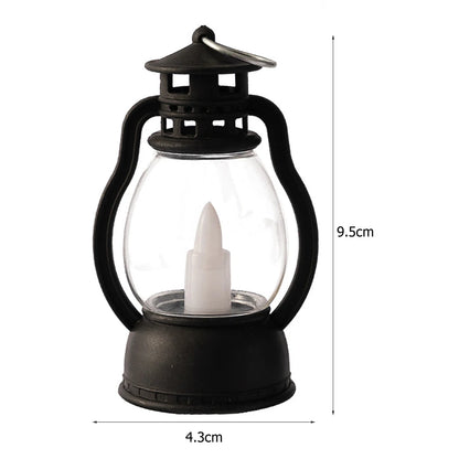 nostalgic design, featuring a flickering LED light for a warm, cozy ambiance, ideal for home decor, creating a retro atmosphere, or as a safe, battery-operated alternative to traditional candles 