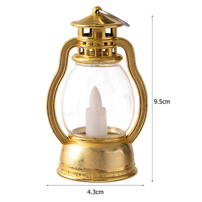 nostalgic design, featuring a flickering LED light for a warm, cozy ambiance, ideal for home decor, creating a retro atmosphere, or as a safe, battery-operated alternative to traditional candles 