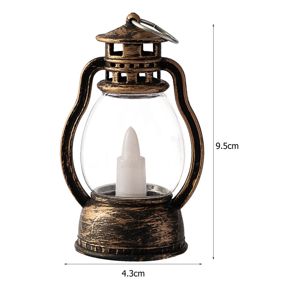 nostalgic design, featuring a flickering LED light for a warm, cozy ambiance, ideal for home decor, creating a retro atmosphere, or as a safe, battery-operated alternative to traditional candles 